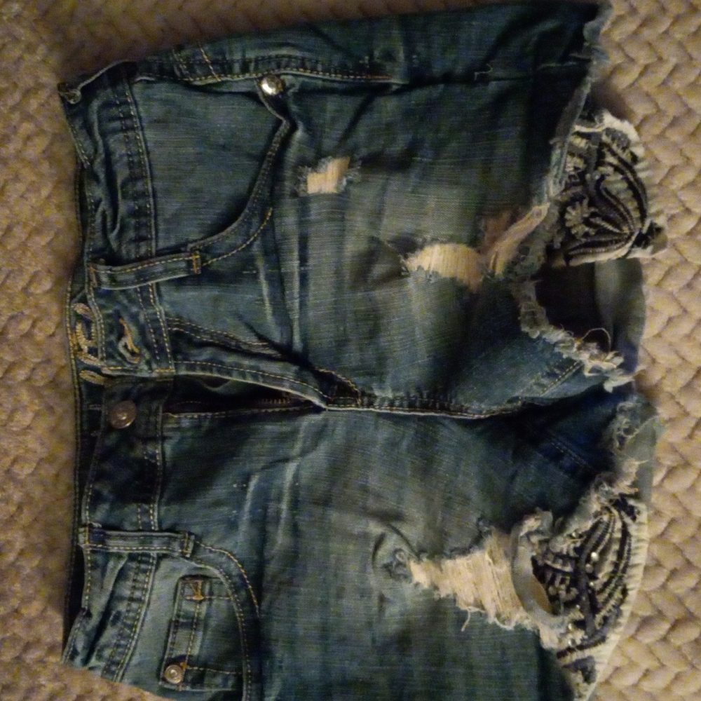 Denim shorts